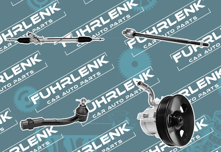 FUHRLENK steering parts: a steering gear, an inner tie rod, a tie rod end and a hydraulic power steering pump